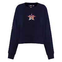 Sweat-shirt Pro Standard bleu marine pour femmes des Astros de Houston Painted Sky