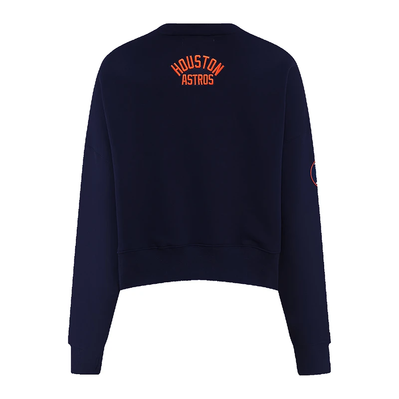 Sweat-shirt Pro Standard bleu marine pour femmes des Astros de Houston Painted Sky