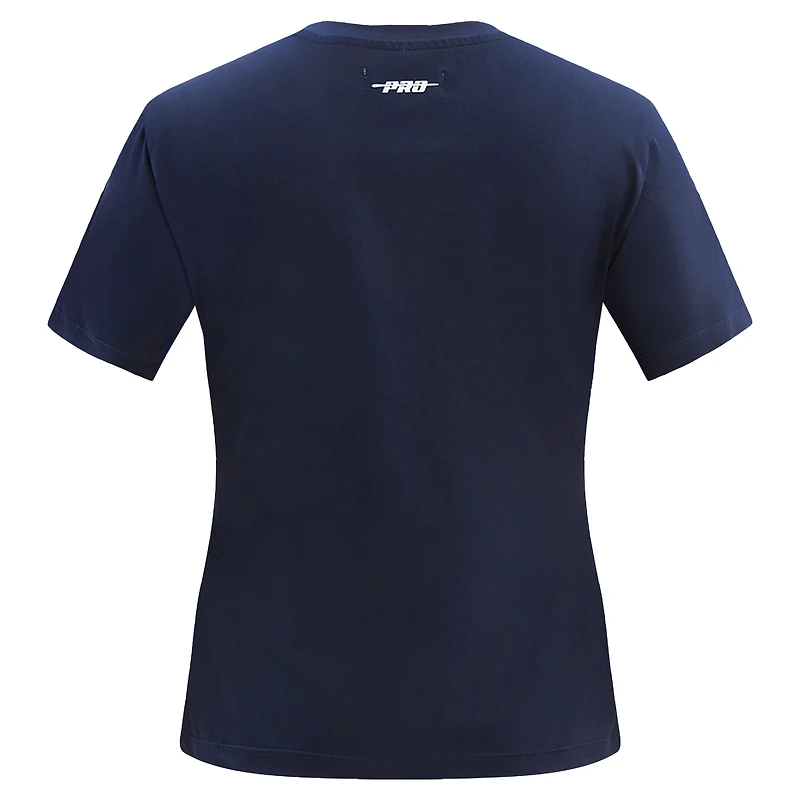 Women's Pro Standard  Navy Houston Astros Rhinestone Slim Fit T-Shirt