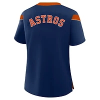 Women's Profile Navy Houston Astros Plus Lace-Up T-Shirt