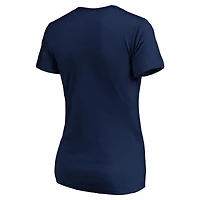 Women's Profile Navy Houston Astros Plus Wordmark V-Neck T-Shirt