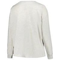 Women's Profile Oatmeal Houston Astros Plus French Terry Pullover Sweatshirt