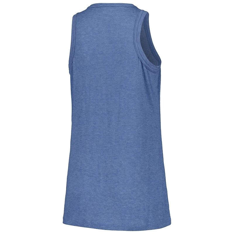 Women's Soft as a Grape Navy Houston Astros Gauze High Neck Tank Top