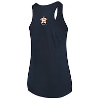 Débardeur dos nageur bleu marine Houston Astros pour femme, grande taille, « Soft as a Grape ».