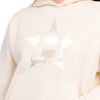 Women's Starter  Cream Houston Astros Pastel Relaxed Hoodie