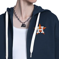 Sweat à capuche zippé Starter pour femme, bleu marine/gris chin
