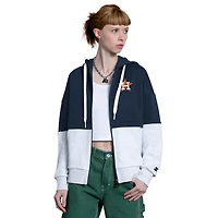 Sweat à capuche zippé Starter pour femme, bleu marine/gris chin