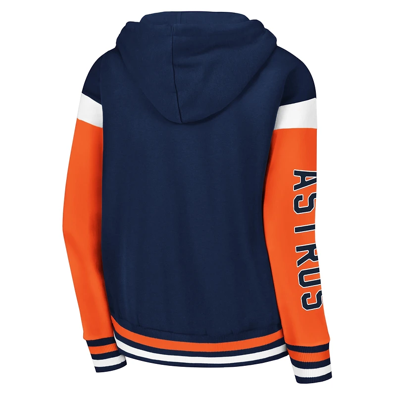 Sweat à capuche entièrement zippé Starter Navy Houston Astros Homestretch pour femmes