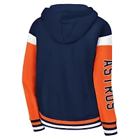 Sweat à capuche entièrement zippé Starter Navy Houston Astros Homestretch pour femmes