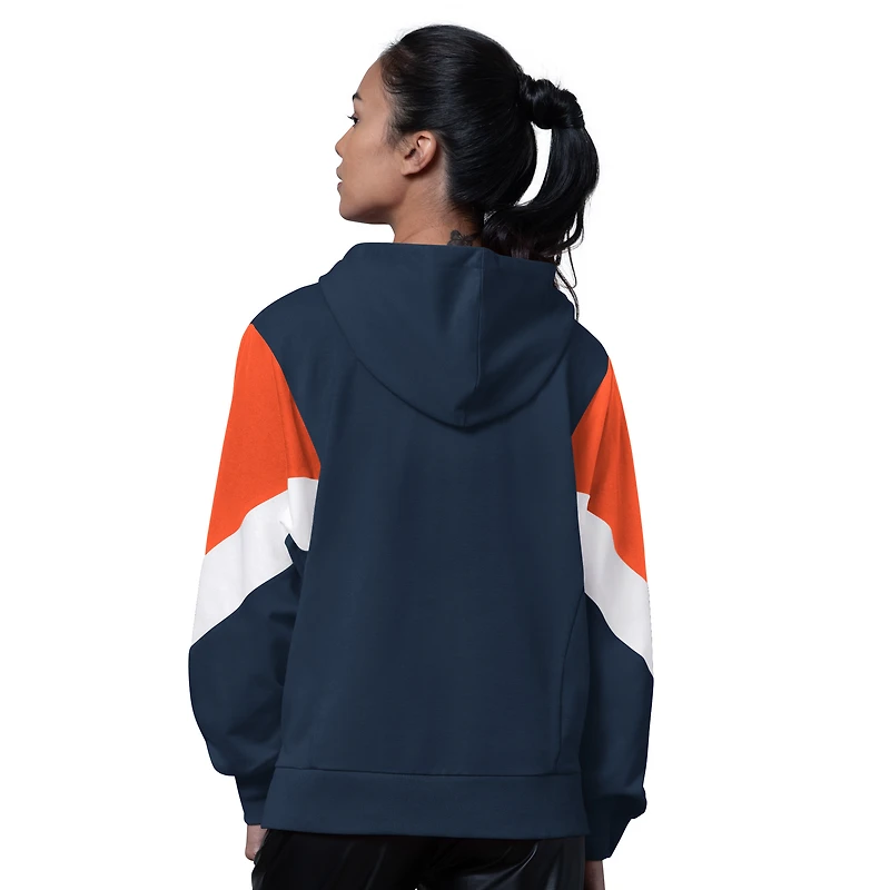 Women's Starter  Navy Houston Astros Scrimmage Pullover Hoodie