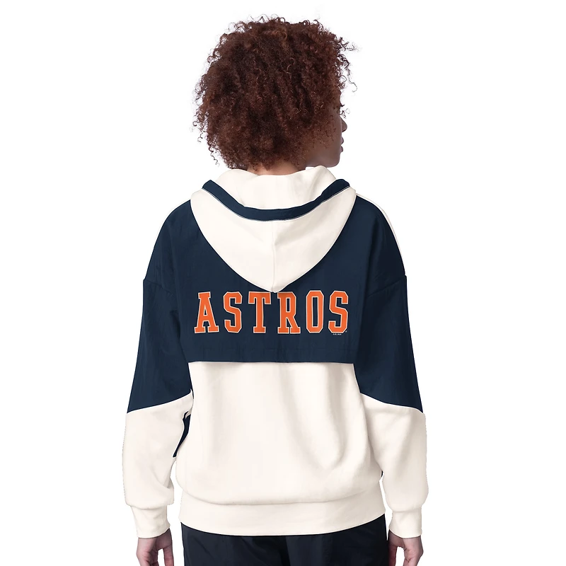 Sweat à capuche zippé pour femme Starter White Houston Astros Scrimmage
