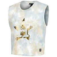 Women's The Wild Collective White Houston Astros Washed Muscle Tank Top