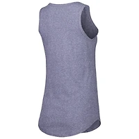 Débardeur dos nageur triple mélange Houston Astros Americana Touch bleu marine pour femme
