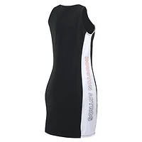 Robe WEAR by Erin Andrews noire sans manches à blocs de couleurs des Astros Houston pour femmes