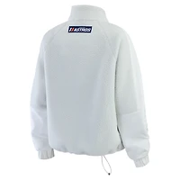 Veste polaire grise à fermeture éclair quart de tour pour femme WEAR by Erin Andrews des Astros Houston