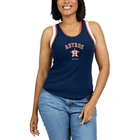 Women's WEAR by Erin Andrews Navy Houston Astros Colorblock Racerback Tank Top