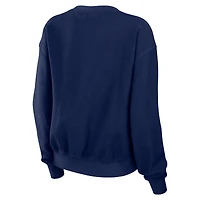 Women's WEAR by Erin Andrews Navy Houston Astros Vintage Cord Pullover Sweatshirt