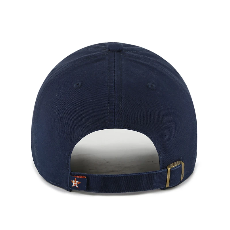 Youth '47 Navy/Orange Houston Astros Team Logo Clean Up Adjustable Hat