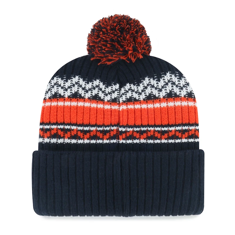 Bonnet en tricot à revers Polar Vortex bleu marine '47 pour jeunes des Astros de Houston avec pompon