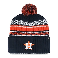 Youth '47  Navy Houston Astros Polar Vortex Cuffed Knit Hat with Pom