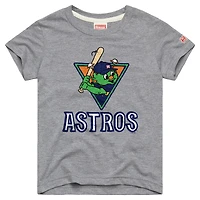 Youth Homage Gray Houston Astros Mascot Tri-Blend T-Shirt
