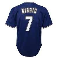 Maillot d'entraînement au bâton en maille pour jeunes Mitchell & Ness Craig Biggio, Houston Astros Cooperstown Collection, bleu marine