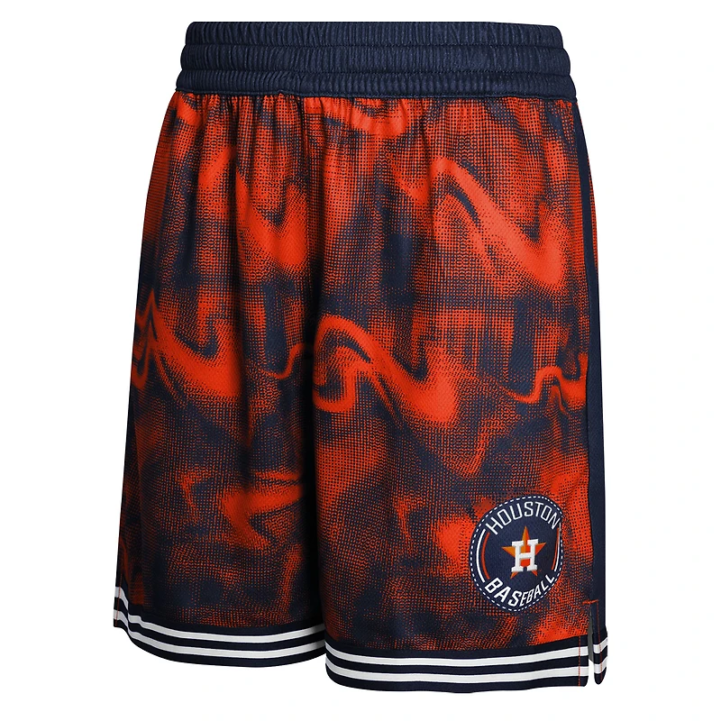 Youth Navy/Orange Houston Astros Outfielder Shorts
