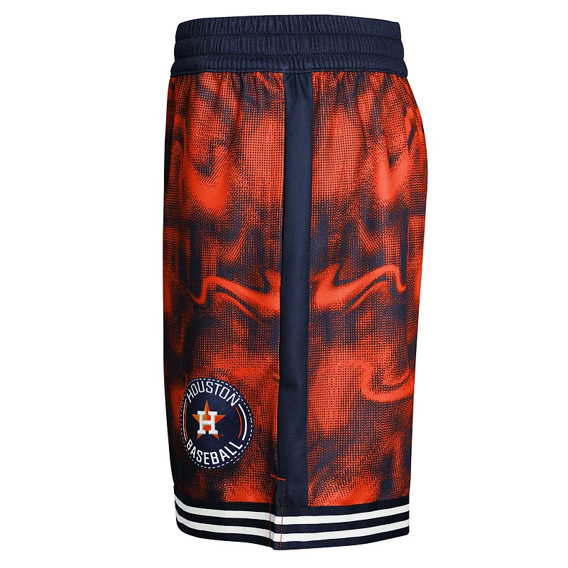 Youth Navy/Orange Houston Astros Outfielder Shorts