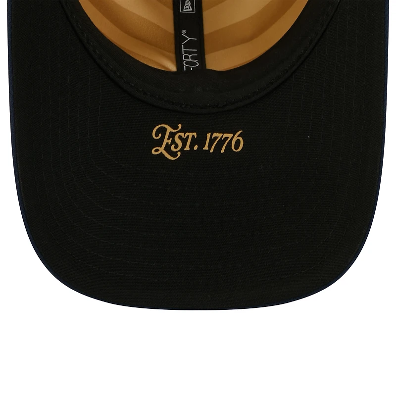 Youth New Era Cream/Navy Houston Astros USA 250 9FORTY M-Crown Adjustable Hat
