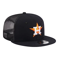Casquette trucker snapback New Era 9FIFTY bleu marine Houston Astros pour jeunes