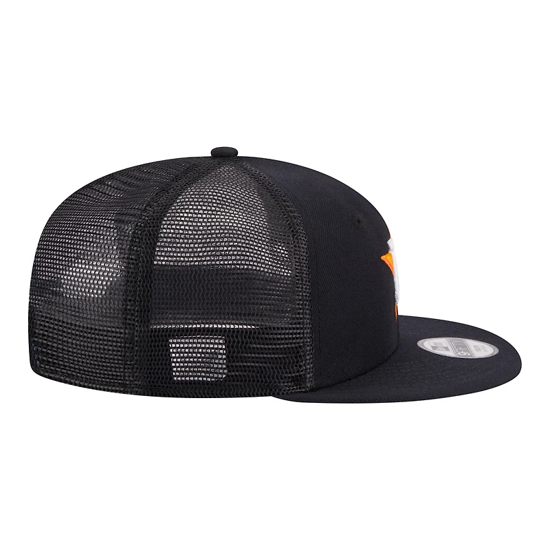 Youth New Era  Navy Houston Astros 9FIFTY Trucker Snapback Hat