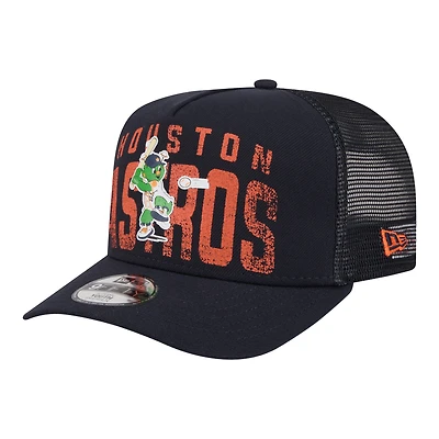 Casquette snapback New Era 9FIFTY pour jeunes, logo Houston Astros bleu marine dégradé.
