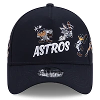 Casquette ajustable New Era 9FORTY bleu marine Houston Astros Looney Tunes pour jeunes