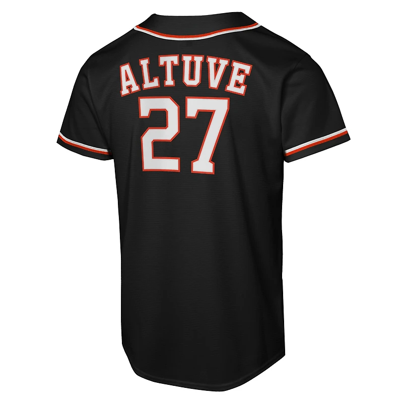 Youth Nike Jose Altuve Black Houston Astros Fashion Replica Player Jersey
