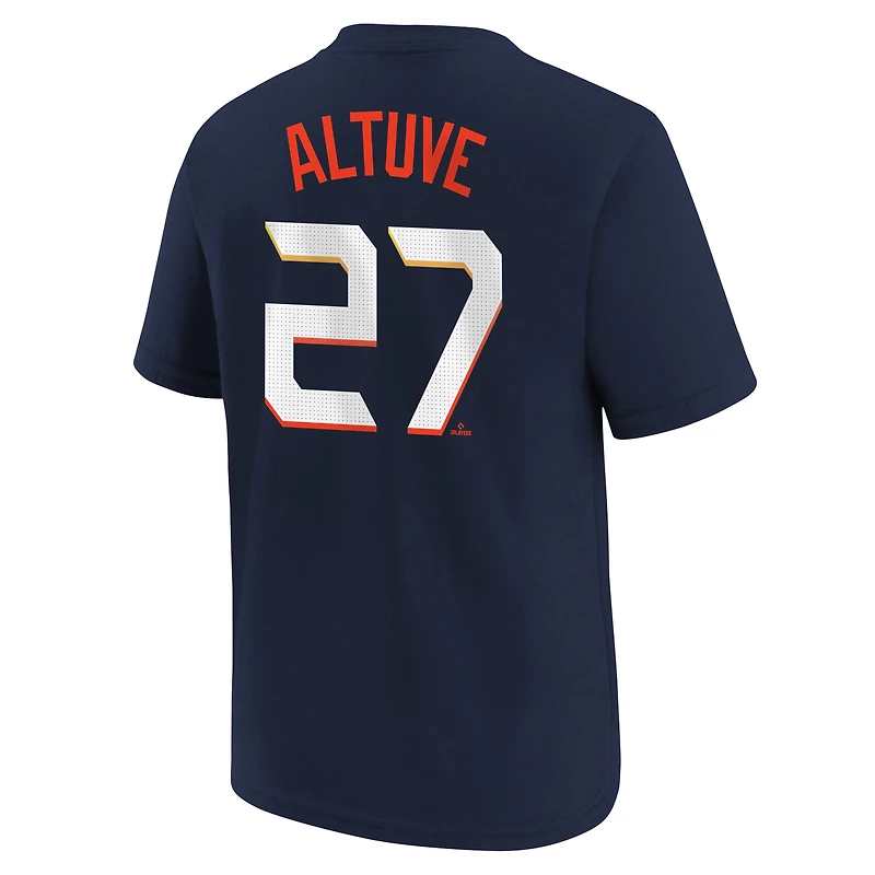 Youth Nike Jose Altuve Navy Houston Astros Fuse City Connect Name & Number T-Shirt