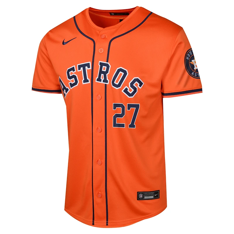 Maillot de joueur alternatif limité Nike Jose Altuve orange Houston Astros pour jeune