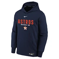 Sweat à capuche Nike Therma-FIT bleu marine Houston Astros Authentic Collection pour jeunes