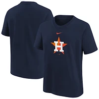 T-shirt Nike bleu marine pour jeunes, logo large des Houston Astros