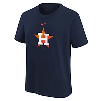 T-shirt Nike bleu marine pour jeunes, logo large des Houston Astros