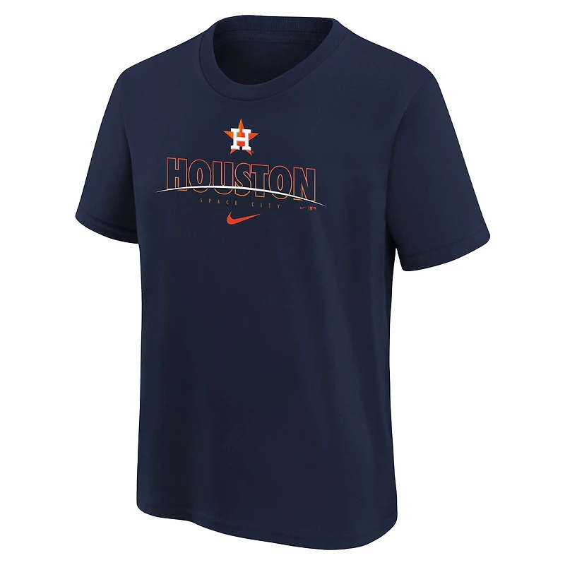 T-shirt local Nike pour jeunes Astros de Houston, bleu marine