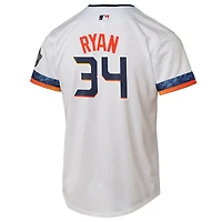 Maillot Nike Nolan Ryan blanc pour jeune joueur des Astros de Houston 2025 City Connect Limited