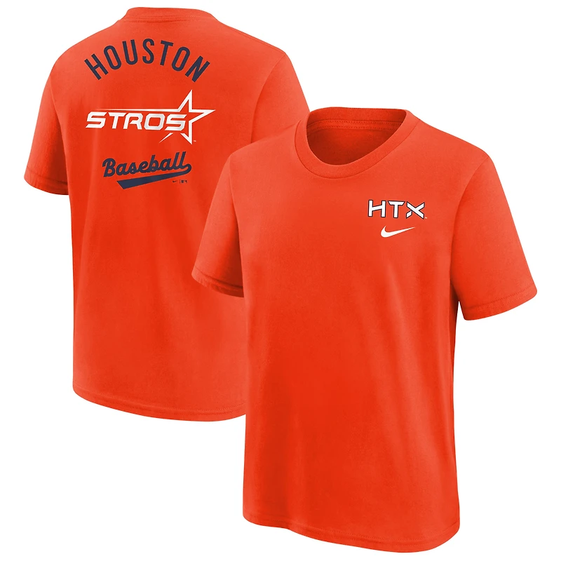 T-shirt Nike orange City Connect pour jeunes des Astros de Houston 2025