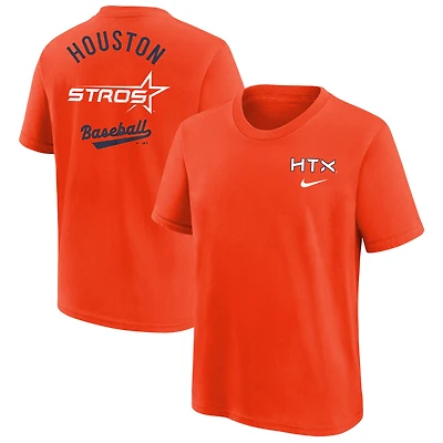 T-shirt Nike orange City Connect pour jeunes des Astros de Houston 2025