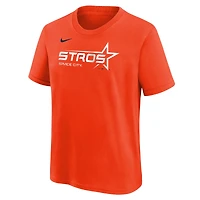 Youth Nike Orange Houston Astros City Connect Wordmark T-Shirt