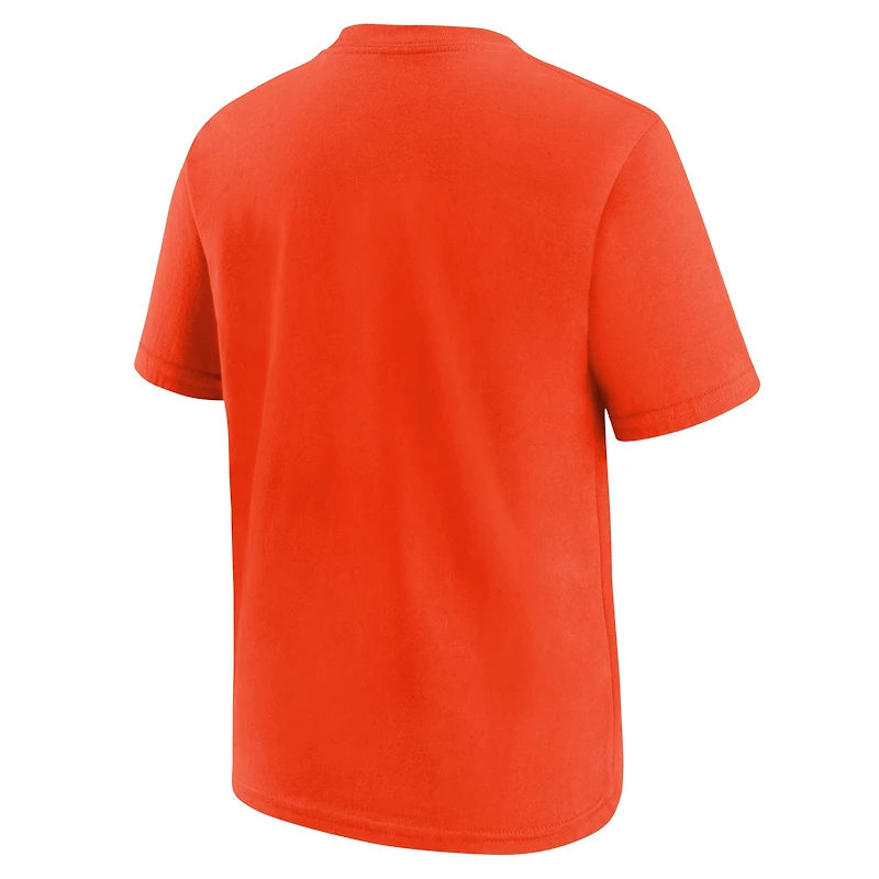 T-shirt Nike orange pour jeunes Houston Astros City Connect avec logo