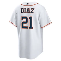 Maillot Nike Yainer Diaz blanc pour jeune des Astros de Houston à domicile