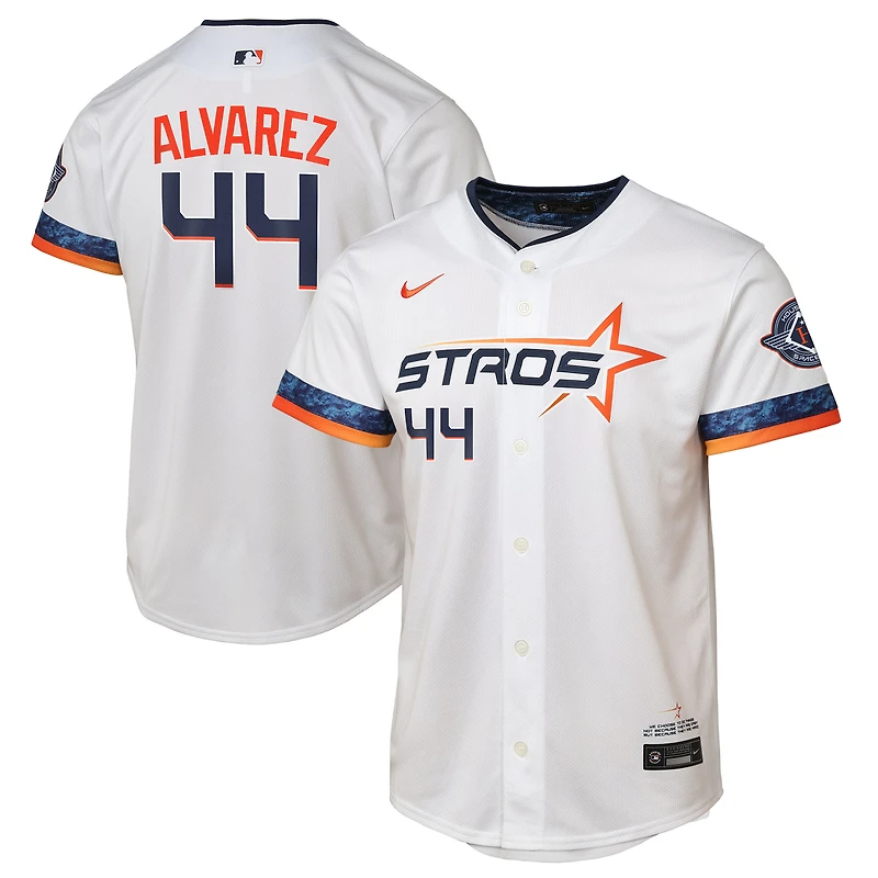 Youth Nike Yordan Alvarez White Houston Astros 2025 City Connect Limited Player Jersey