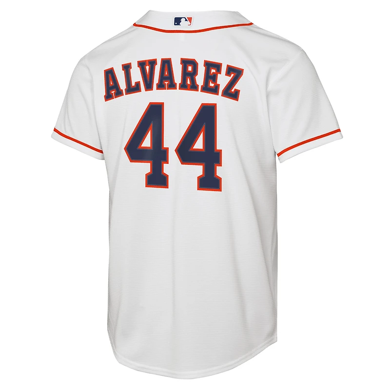 Maillot Nike Yordan Alvarez blanc pour jeunes des Astros de Houston à domicile