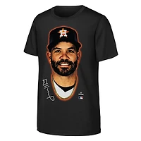 T-shirt noir Outerstuff pour jeunes, modèle Jose Altuve, Houston Astros Headliner
