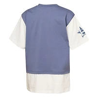 Youth Outerstuff  Navy/Cream Houston Astros Ultimate Pastels Premium Double Run T-Shirt